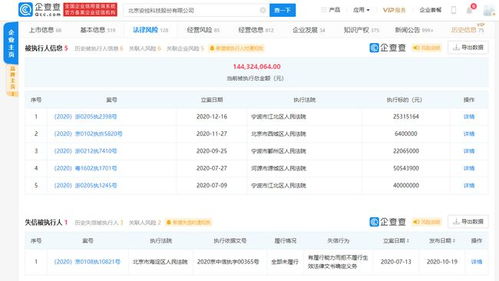 安控科技风波再起 新增执行案件，累计执行金额突破1.44亿，软件开发与技术转让业务受关注